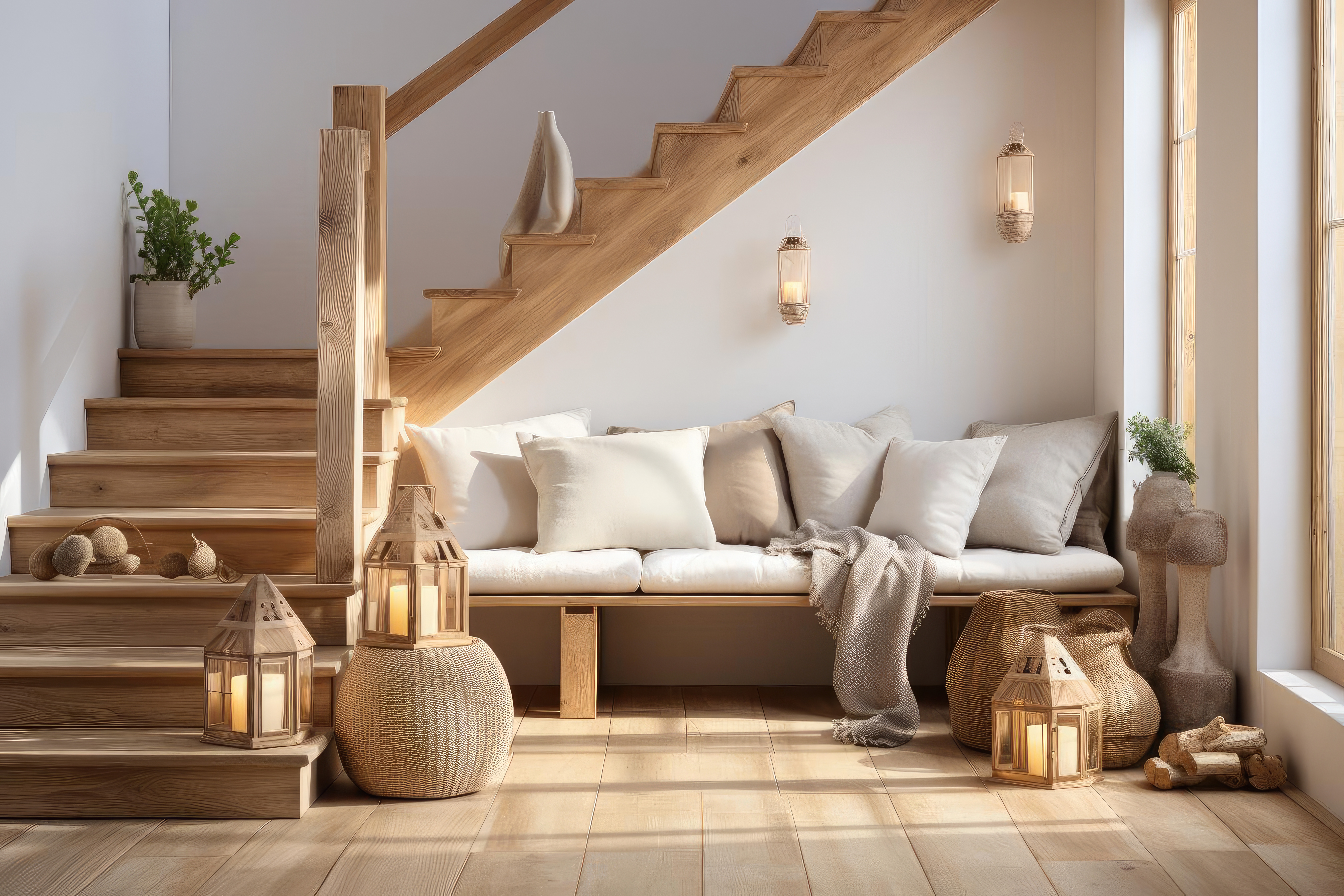 Vitrification d’escalier à zellenberg alsace, à côté de Colmar, en Alsace : des marches brillantes et protégées