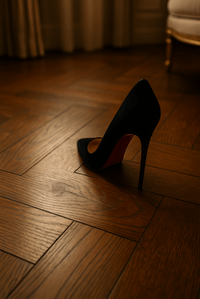 Un talon Louboutin, un parquet Versailles, une trace inoubliable : découvrez comment redonner vie à un sol abîmé avec l’expertise discrète des Ponceurs Réunis.