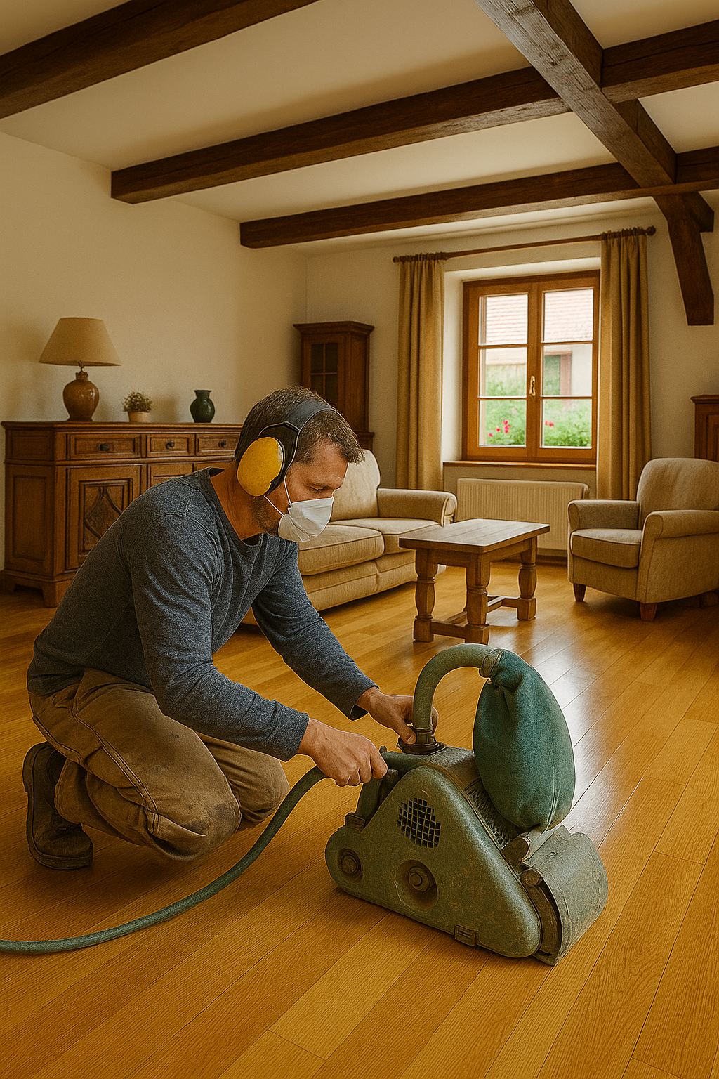 À Mulhouse, on a sauvé 80 m² de parquet centenaire